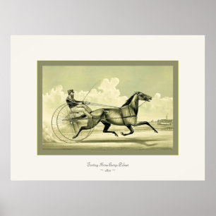 Trotting Horse George Palmer ~ 1870 Poster