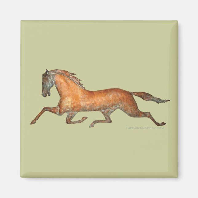 Trotting Horse Magnet (Front)