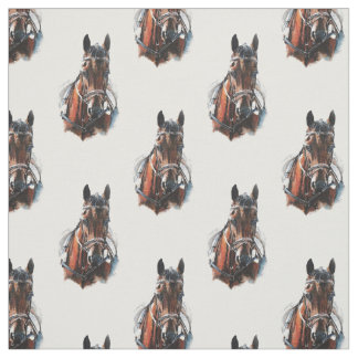 trotting horse painting. Customise me. Fabric