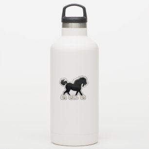 Trotting Shire Horse Draught Black with Blaze