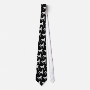 Trotting White Horse Tie