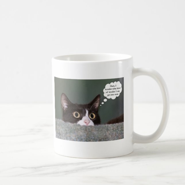 Trouble cat mug (Right)