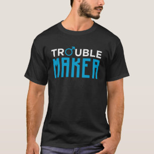 Trouble Maker Trouble Solver Matching Couples Twin T-Shirt