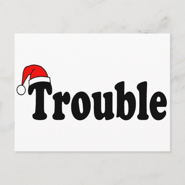 Trouble Postcard (Front)