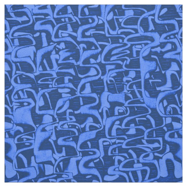Trouble Retro Psychedelic Abstract Fabric (Swatch)