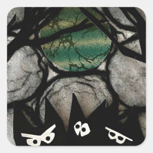 Trouble Square Sticker