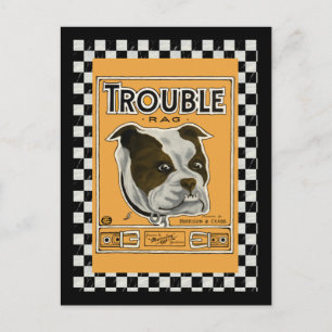 Trouble the Bulldog Postcard