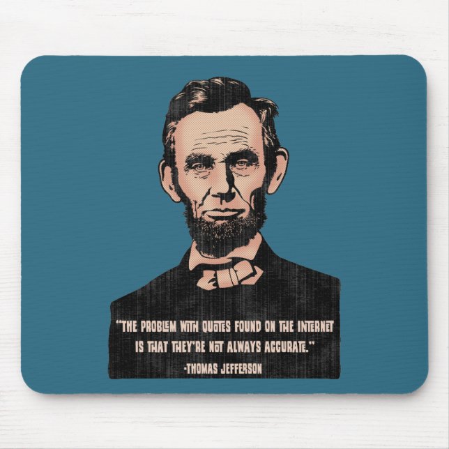Trouble With Quotes Mouse Mat (Front)