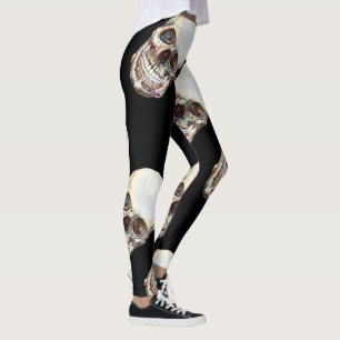 TROUBLED PAST leggings - Skull