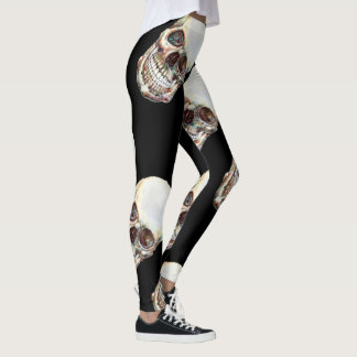 TROUBLED PAST leggings - Skull