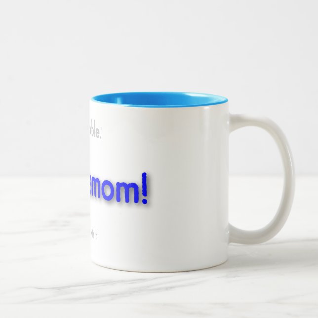 troublemom! Two-Tone coffee mug (Right)