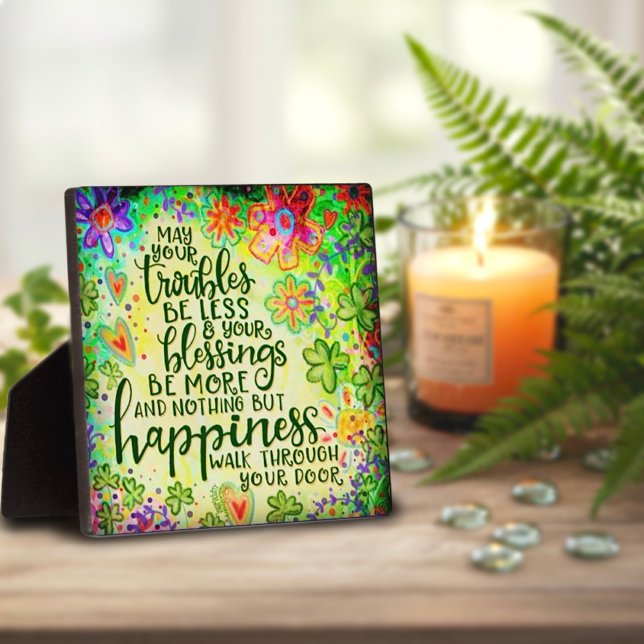 Troubles be Less, Blessings be More Saint Paddy’s Plaque (Creator Uploaded)