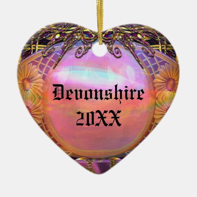 Trouessart Merry Monogram Ceramic Tree Decoration (Front)