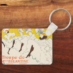 Troupe de Mademoiselle Eglantine, Toulouse Lautrec Key Ring
