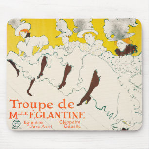 Troupe de Mademoiselle Eglantine, Toulouse Lautrec Mouse Mat