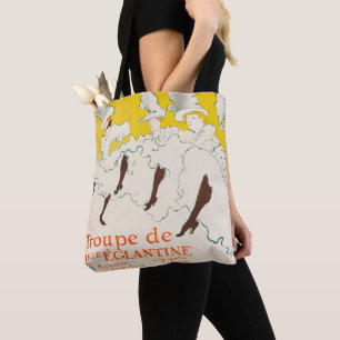 Troupe de Mademoiselle Eglantine, Toulouse Lautrec Tote Bag