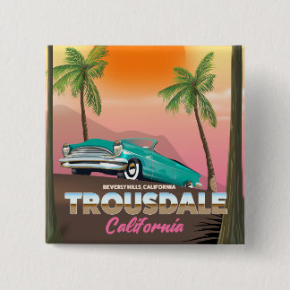Trousdale Beverly hills California 15 Cm Square Badge