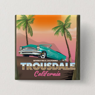 Trousdale Beverly hills California 15 Cm Square Badge