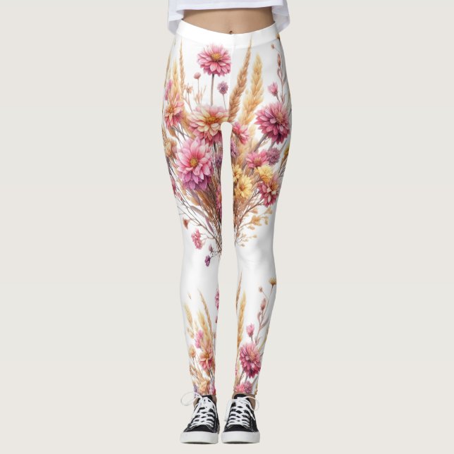 trousers dried flowers leggings (Front)
