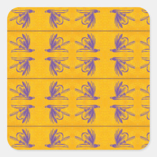 Trout, bass, and crappie three fish favourites     square sticker