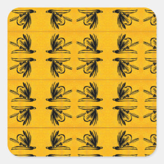 Trout, bass, and crappie three fish favourites     square sticker