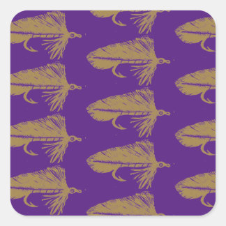 Trout, bass, and crappie three fish favourites     square sticker
