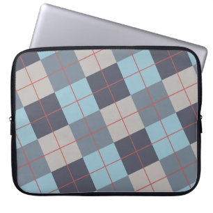 Trout Blue Gray Cotton Seed Orange Red Pattern Laptop Sleeve