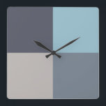 Trout Blue Grey Cotton Seed Square Wall Clock<br><div class="desc">... ... ... ... ... ... ... .</div>