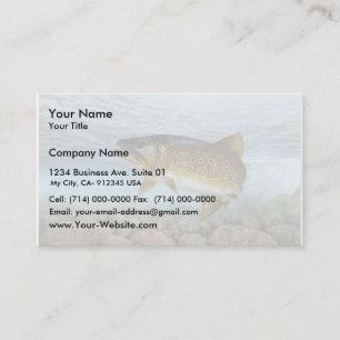 Trout, brook business card