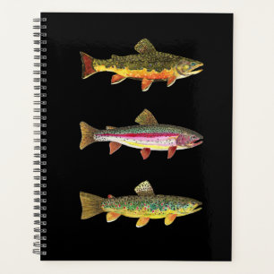 TROUT! Brook, Rainbow, Brown. Handsome Planner