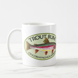 Trout Bum Fishing Coffee Mug