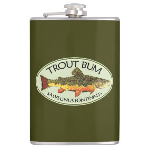 Trout Bum Fishing Hip Flask