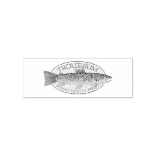 Trout Bum Fishing Self-inking Stamp