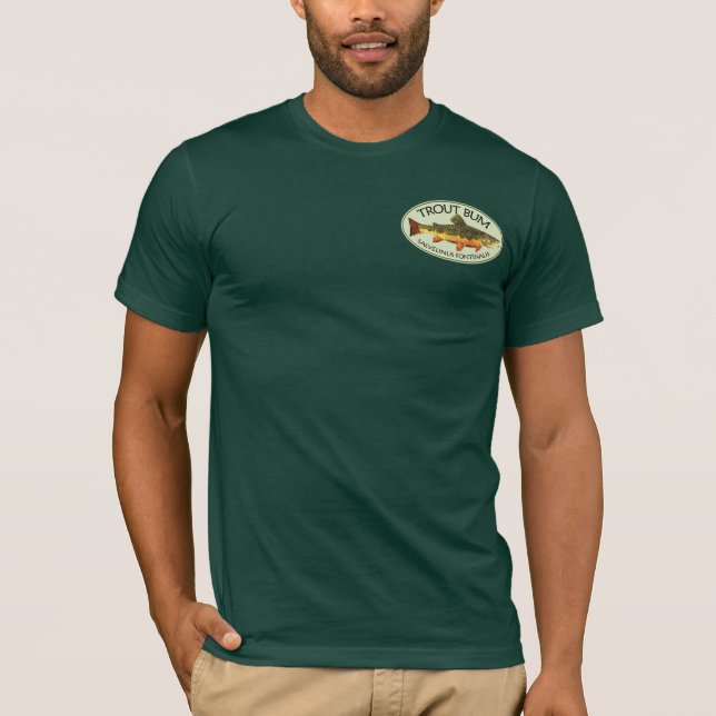 Trout Bum Fishing T-Shirt (Front)