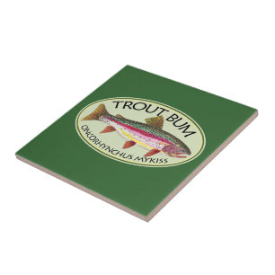 Trout Bum Fishing Tile