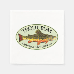Trout Bum Napkin
