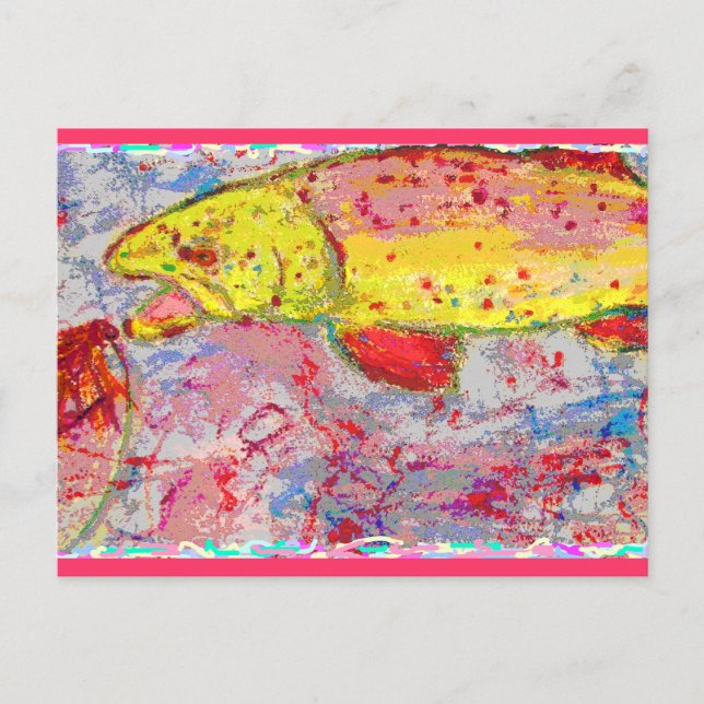 Trout Bum Postcard (Front)