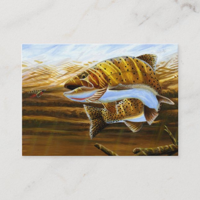 TROUT Business Card Template (Front)