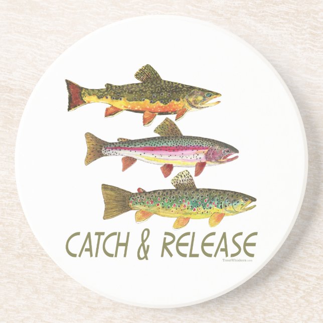 Trout Catch and Release Coaster (Front)