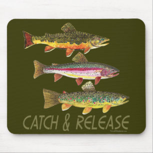 Trout Catch and Release Mouse Mat