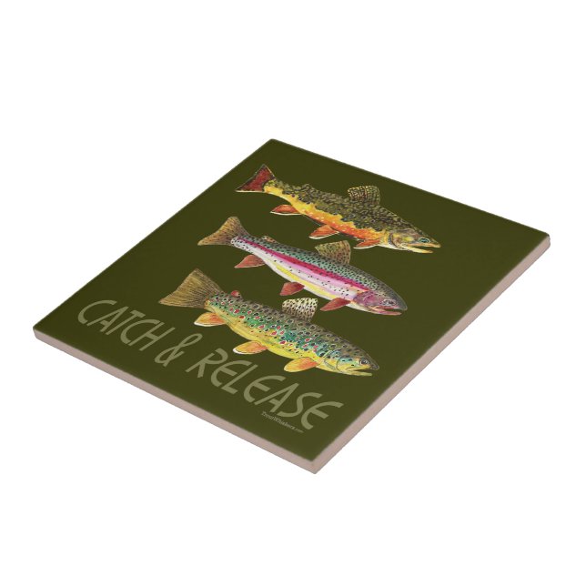 Trout Catch and Release Tile (Side)
