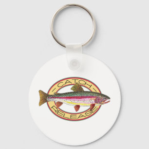 Trout Catch & Release Fishing Key Ring