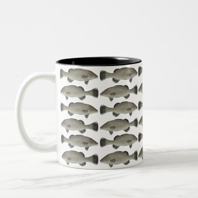 Trout Cod Two-Tone Coffee Mug (Left)