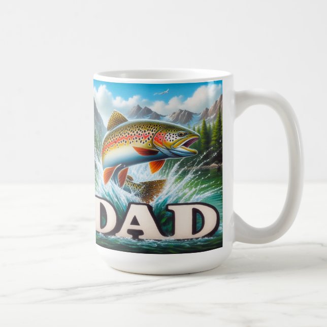 Trout Dad Coffee Mug (Right)