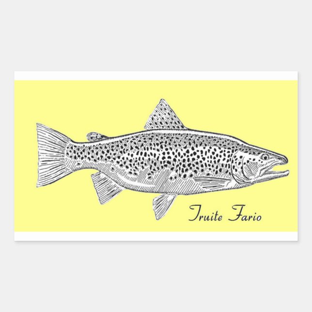 "Trout Fario" sticker (Front)