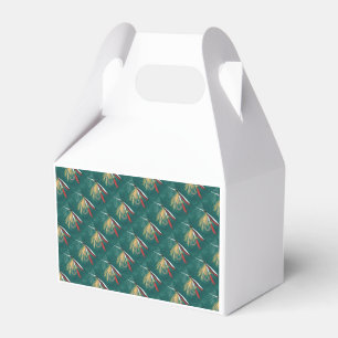 "Trout Fin" Trout Fly tiled wet fly on green Favour Box
