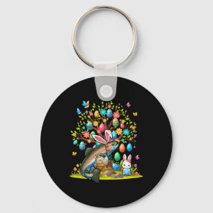 Trout Fish Bunny Easter Eggs Cute Tree Costume Hun Key Ring