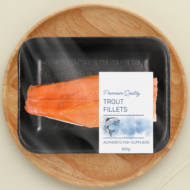 Trout Fish Fillets Product Label (Creator Uploaded)