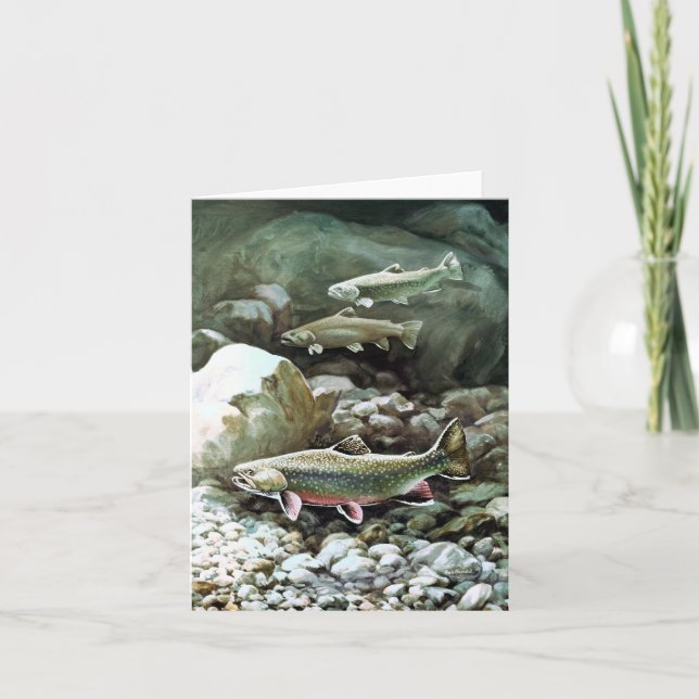 Trout Fish Note Card (Front)