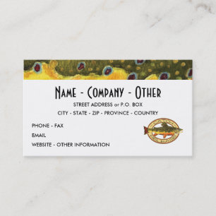 Trout Fisherman Business Card